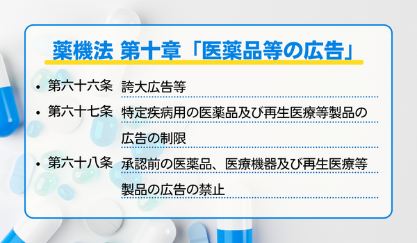 医薬品における広告の基準｜規制の基準となる薬機法の理解が重要